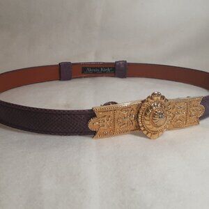 Alexis Kirk Belt Collection 8 Leather Straps, Extendable w ONE Buckle
